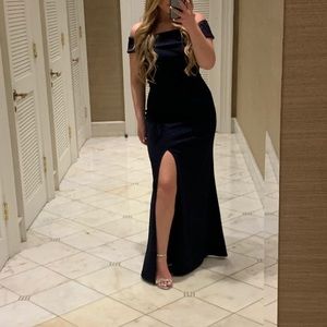 Lulus off the shoulder maxi dress with slit